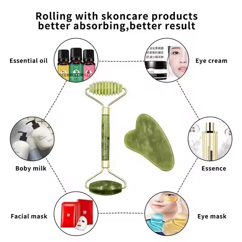Jade Roller & Gua Sha Set